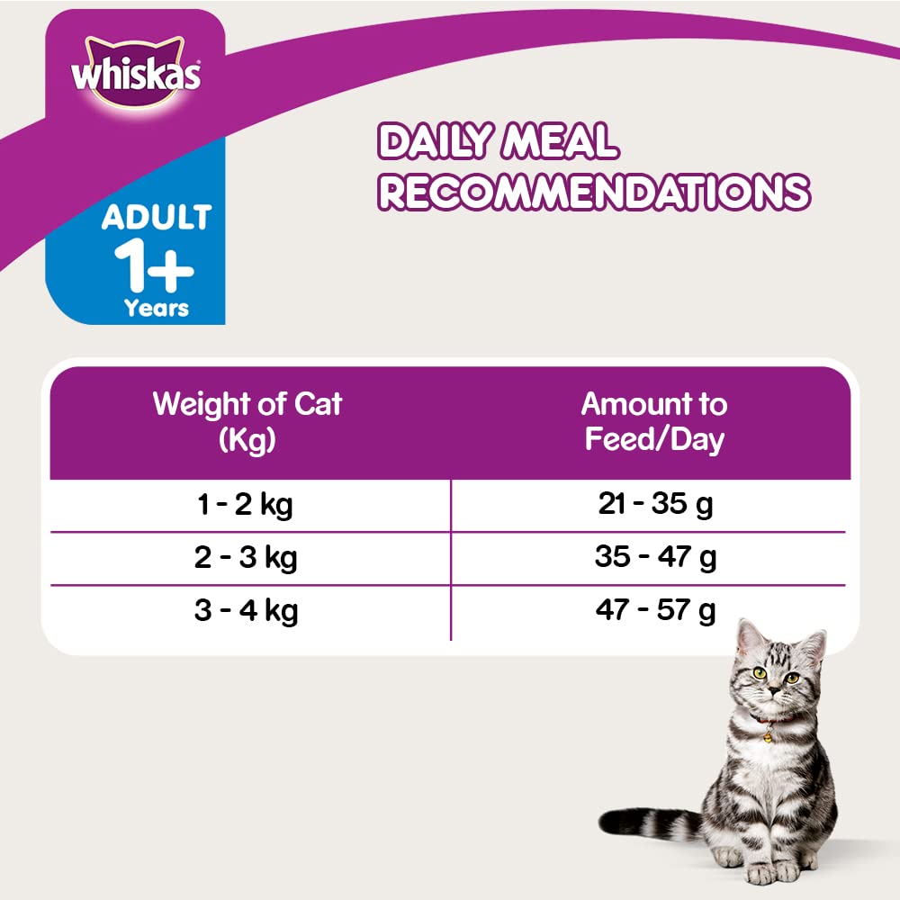 WHISKAS® Hairball Control Adult Dry Food, Chicken & Tuna - 5