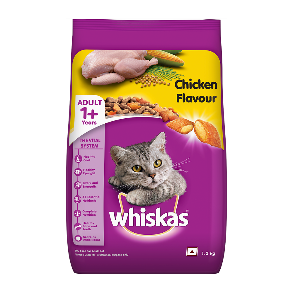 WHISKAS® Adult Dry Food, Chicken - 1