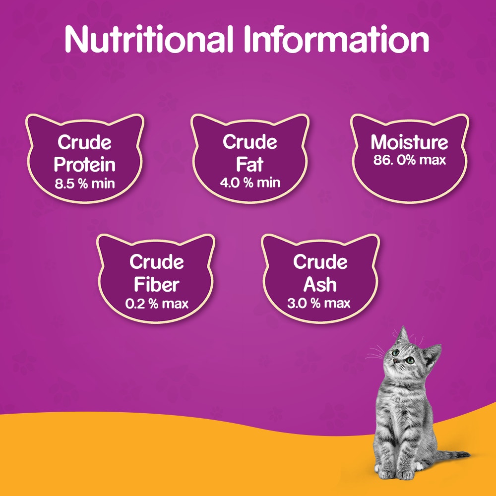 WHISKAS® Wet Food for Kittens (2-12 Months), Tuna in Jelly Flavour, 12 pouches (12 x 80g) - 5