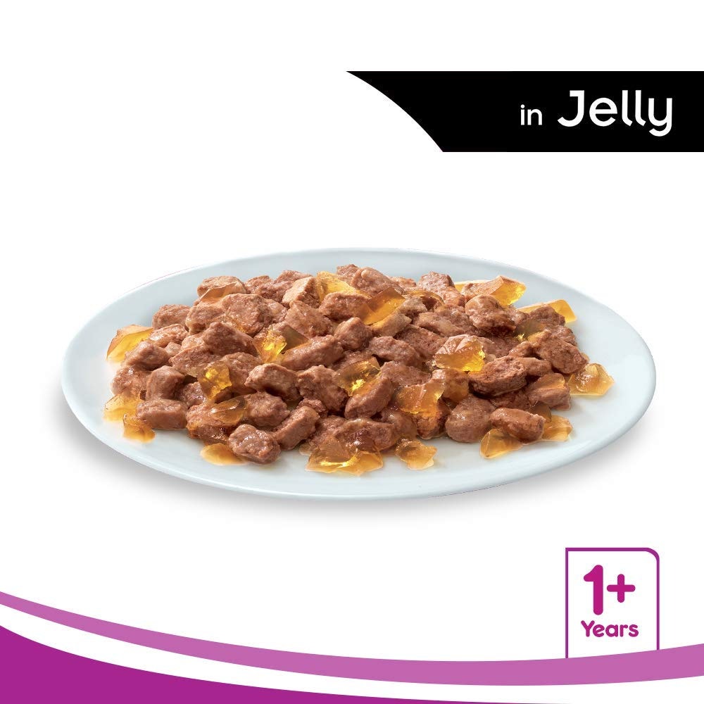 WHISKAS® Wet Cat Food for Adult Cats (1+Years), Tuna in Jelly Flavour, 12 Pouches (12 x 80g) - 2
